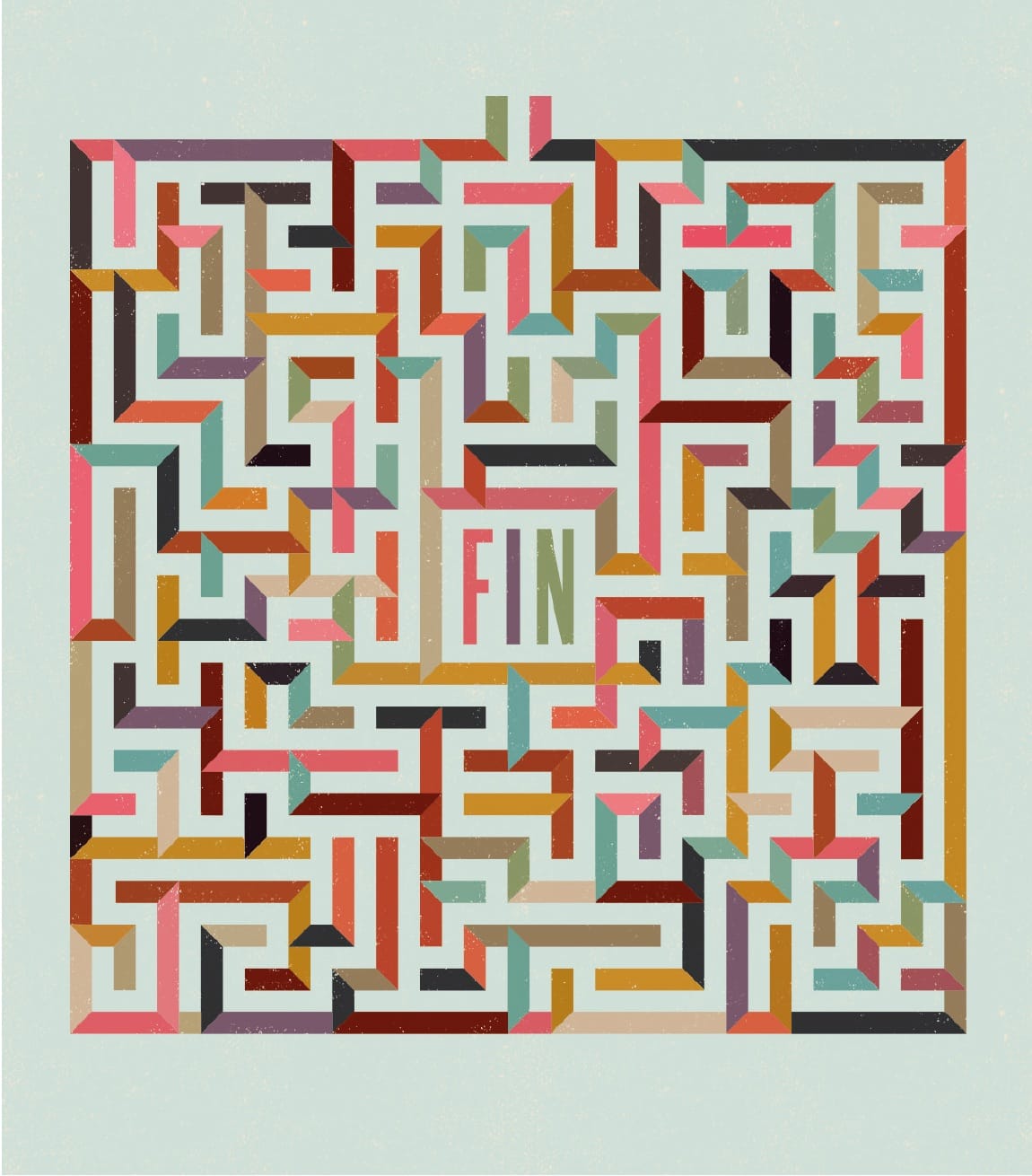 Illustration of maze