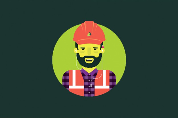 Construction worker illustration