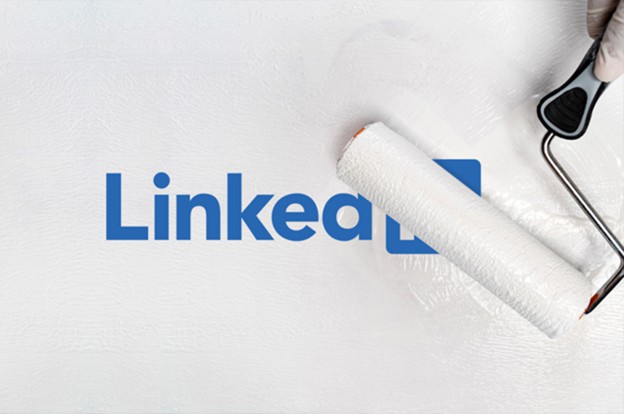 LinkedIn Logo on Wallpaper
