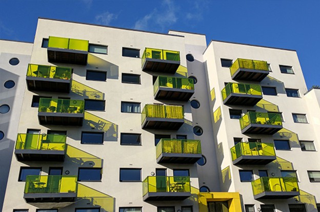 Exterior view of rental property apartments