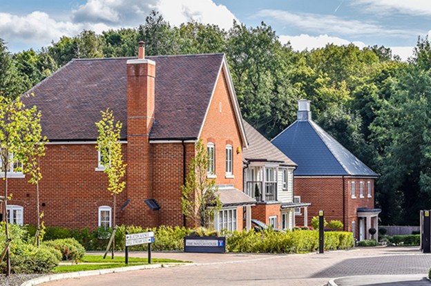 Street view of detached houses