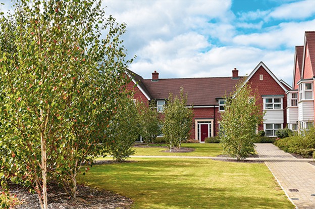 Front-view of terraced house