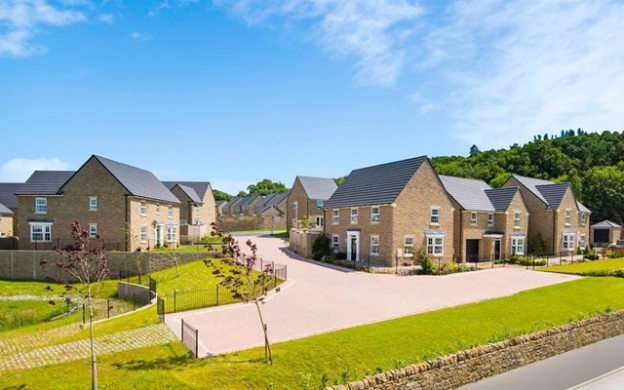 External view of homes in cathedral city of Wakefield