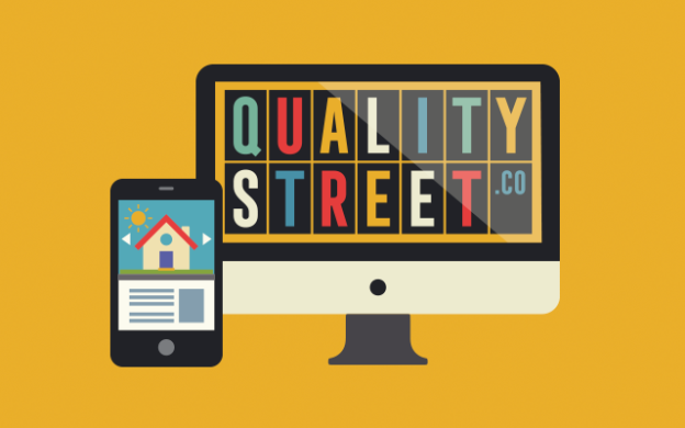 Quality Street logo on digital devices