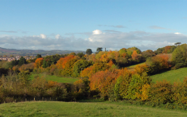 View of the countryside horizon