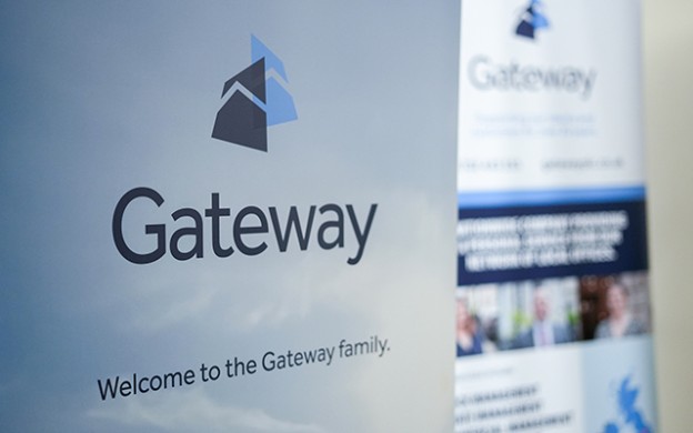 Gateway Logo on signages and doors