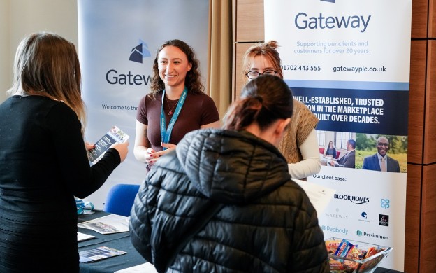 Gateway employees at careers fair