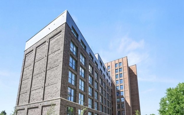 Exterior of office building complex