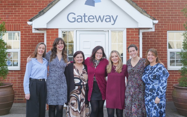 Gateway Female Employees standing outside Southend Office